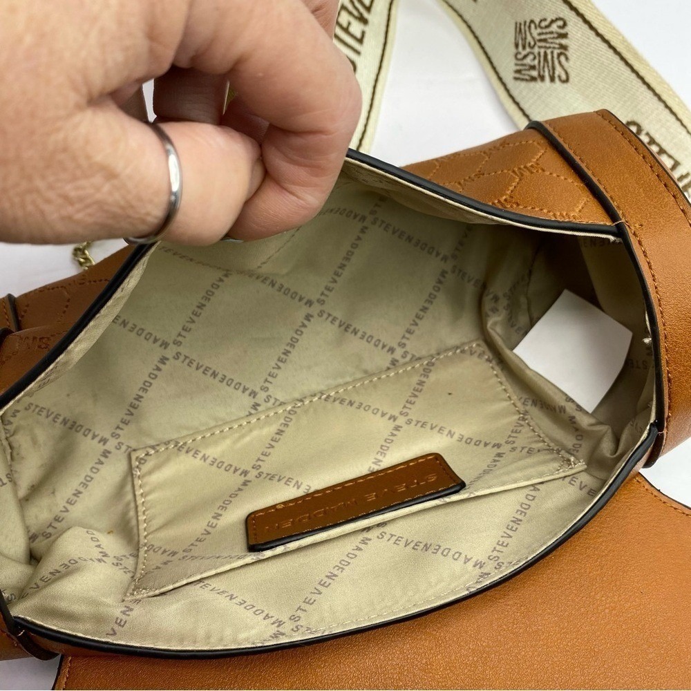 Steve Madden Brown Crossbody Bag with Accessories - Picture 6 of 6